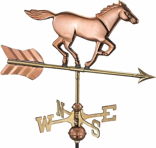 Espira Whites Copper and Bronze Horse Cottage Weathervane
