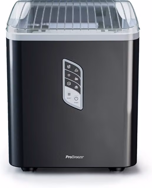 Pro Breeze Black Countertop Ice Cube Maker with 2L Capacity and 15kg Daily Output