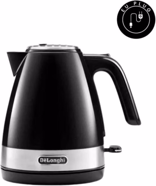 De'Longhi Active Line 2000W Kettle in Black with 1L Capacity