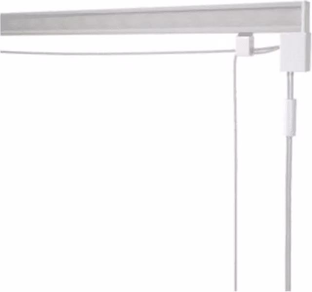 New Edge Blinds Aluminium Corded Roman Blind Kit in White and Silver, W: 80 cm, H: 210 cm