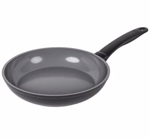 Kuhn Rikon Grey Ceramic Frying Pan, 24cm, Made from Recycled Aluminium