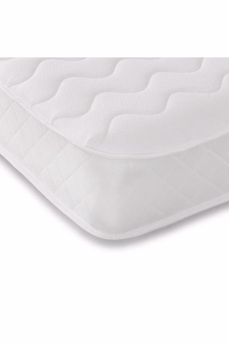 Starlight Beds Flame Hybrid Mattress in White, EU Double, Soft Feel Memory Foam and Spring Support