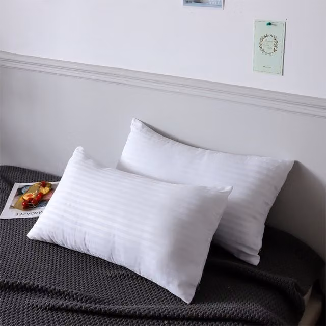 Livingandhome Set of 2 White Rectangular Polyester Fiber Pillow Inserts, W/D/H: 70 x 70 cm