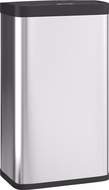 HOMCOM 45L Stainless Steel Sensor Bin with Soft-Close Lid and Removable Inner Bucket, Silver Tone