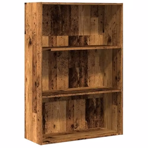 vidaXL Rustic Old Wood Bookcase in Brown, W/D/H: 80 x 30 x 114 cm