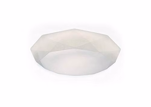 Netlighting Mantra M5113 Diamante Round LED Ceiling Light, 21W, 5000K Cool White, 2100lm, White Plastic