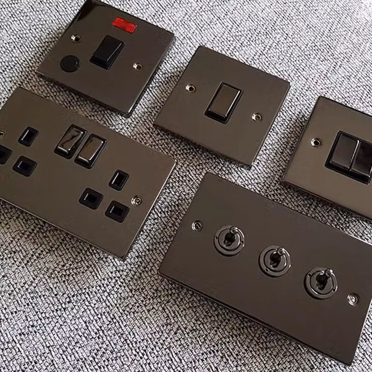 SE Home Master Telephone Single Socket in Black Nickel