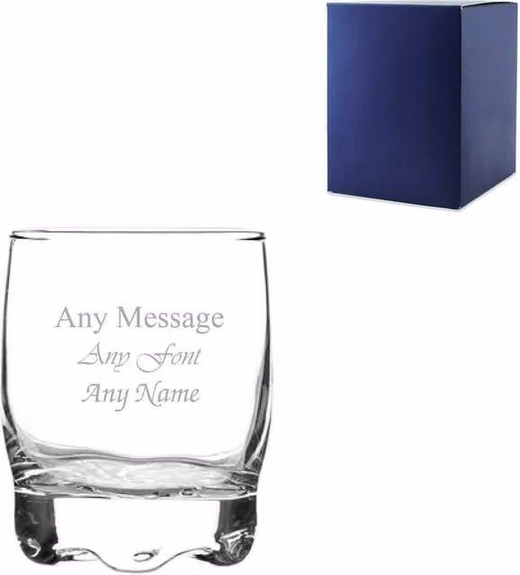 Uniqueful Personalised Engraved Adora Shot Glass, 80ml, Clear
