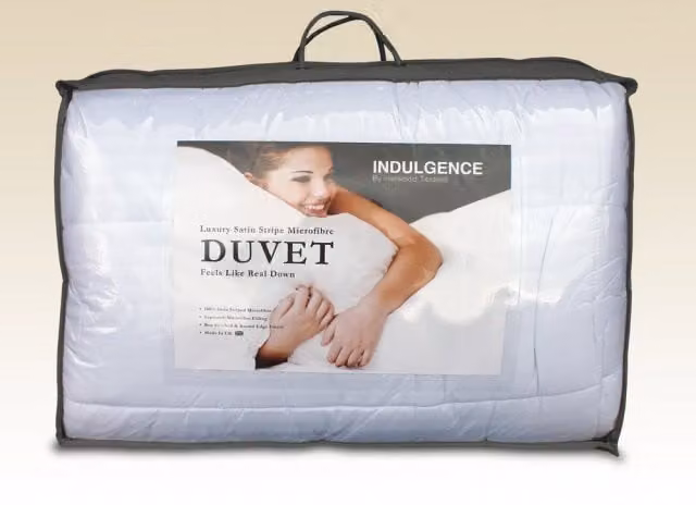 Harwood Textiles Indulgence Microfibre Summer Duvet, 4.5 Tog, White, Single
