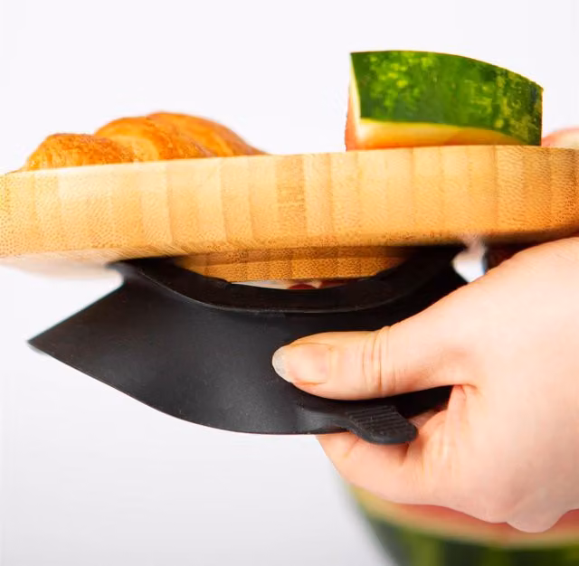 Tiny Dining Children's Bamboo Divided Suction Plate, Black, 0.374 kg