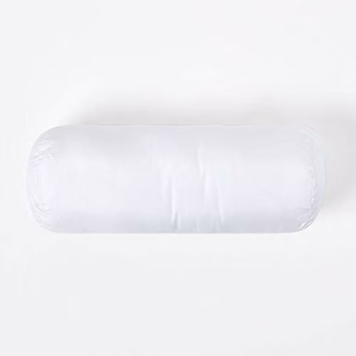 Homescapes White Super Microfibre Bolster Cushion Pad, W/D/H: 40 x 15 x 15 cm