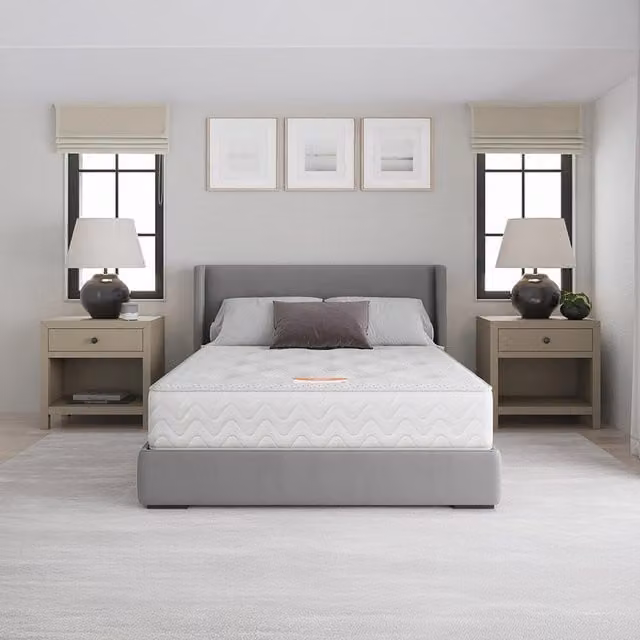 Bodyshape Vitality Bamboo Memory Foam Mattress, White, W: 200 cm x D: 200 cm