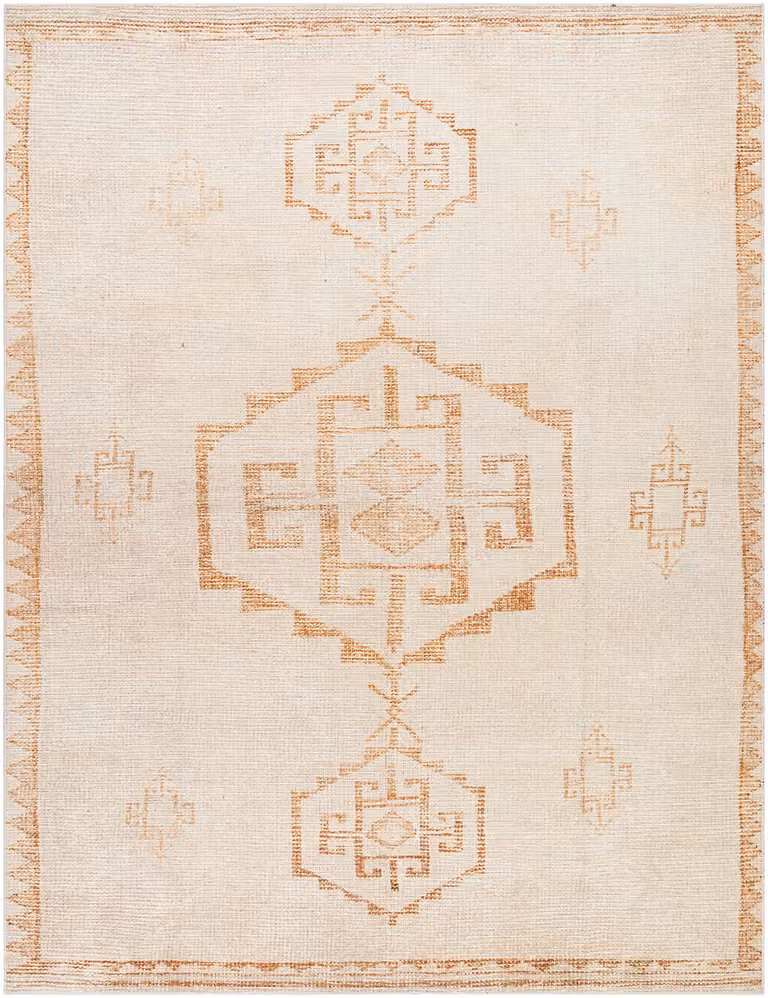 Livabliss Becki Owens Solana-Global Vintage Rug in Orange and Beige, W: 200 cm, D: 275 cm