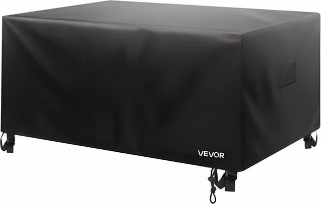 VEVOR Waterproof Black Polyester Corner Sofa Patio Furniture Cover