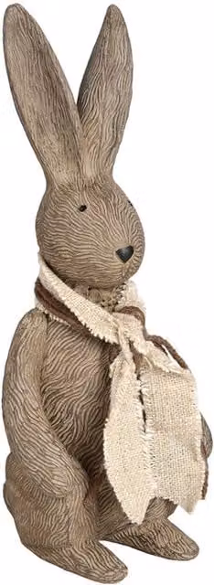 Lemon Pavilion Winter Bunny Rabbit Small Brown Tabletop Ornament