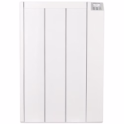 MYLEK Ceramic and Aluminium Electric Panel Heater Radiator with Timer and Thermostat, White, 600W