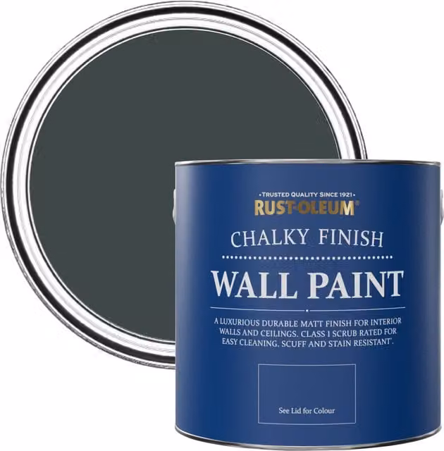 Rust-Oleum Black Sand Matt Chalk Wall Paint, 2.5 l