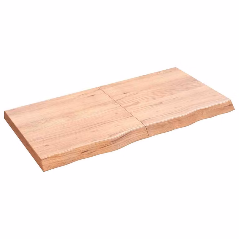 Berkfield Home Wall Mounted Rustic Oak Shelf, Light Brown, W: 120 cm, D: 60 cm, H: 60 cm