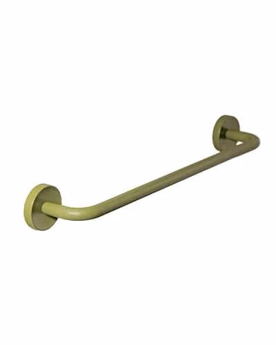 Cosmic Olive Geyser Wall Mounted Towel Rail in Green, Width: 40 cm