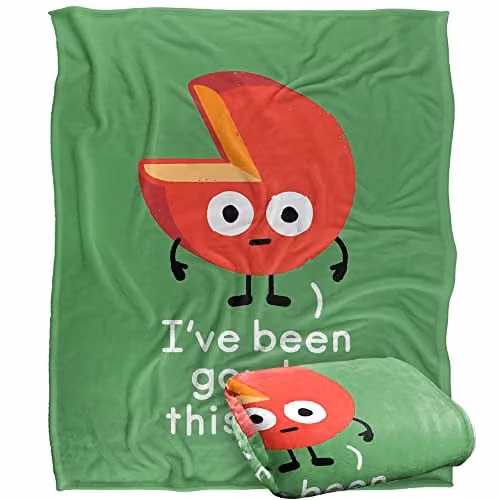 LOGOVISION David Olenick Infactive Silky Touch Super Soft Fleece Throw Blanket, White, W/D/H: 152 x 127 cm