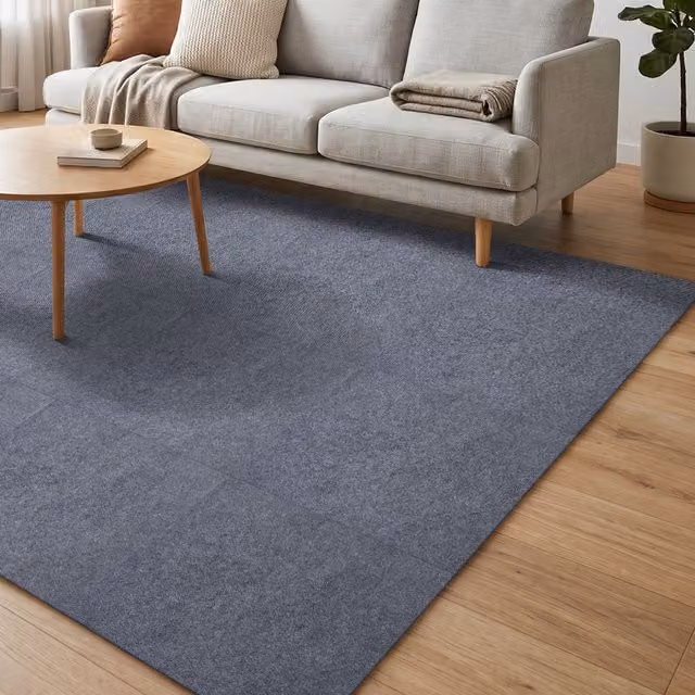 Darphe Grey Self-Adhesive Glue Down Carpet Tiles, Pack of 20