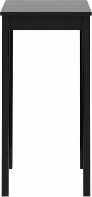 Berkfield Home Chic Modern Black MDF Bar Table, W/D/H: 55 x 55 x 107 cm