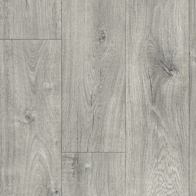 IVC Grey Wood Effect Felt Backed Sheet Vinyl Flooring, W: 200 cm, D: 500 cm