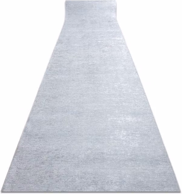 RugsX Lotus Anti-Slip Runner in Grey, W: 60 cm, L: 410 cm
