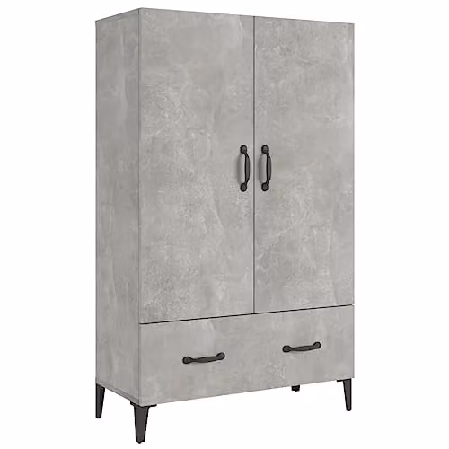 vidaXL Industrial Highboard in Grey, W/D/H: 70 x 31 x 115 cm