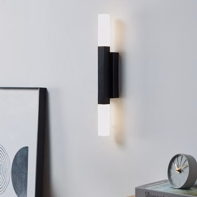 Eglo Alcudia LED Bathroom Mirror Light in Black