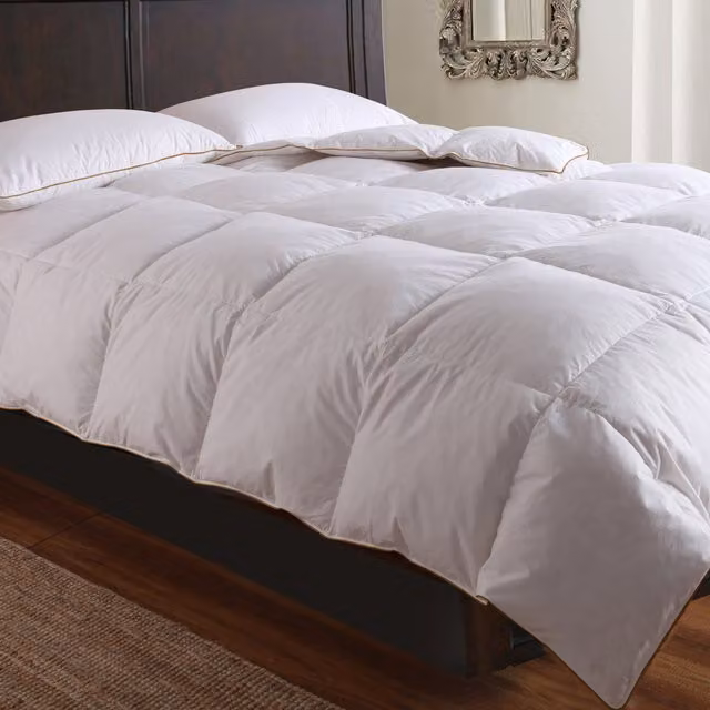 Snugcity Luxury Goose Feather and Down Duvet with 100% Cotton Cover, 13.5 Tog, White