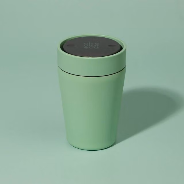 Circular & Co Insulated Stainless Steel Travel Mug in Green, 237 ml