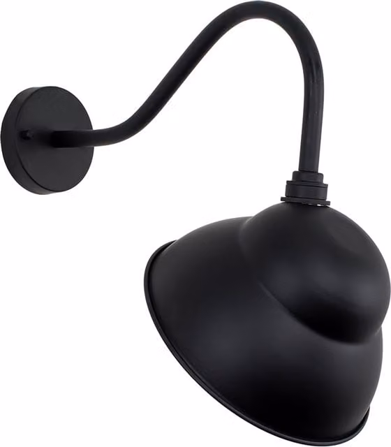 ValueLights Porter Black Metal Outdoor Wall Light