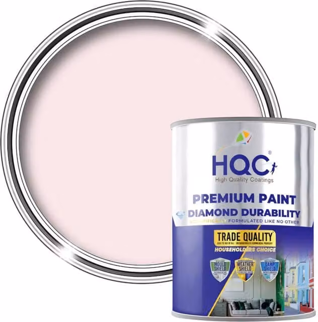 HQC PAINTS Weatherproof Opaque Exterior Wood Paint for Barns, Fences and Gates, Pink, 20 l