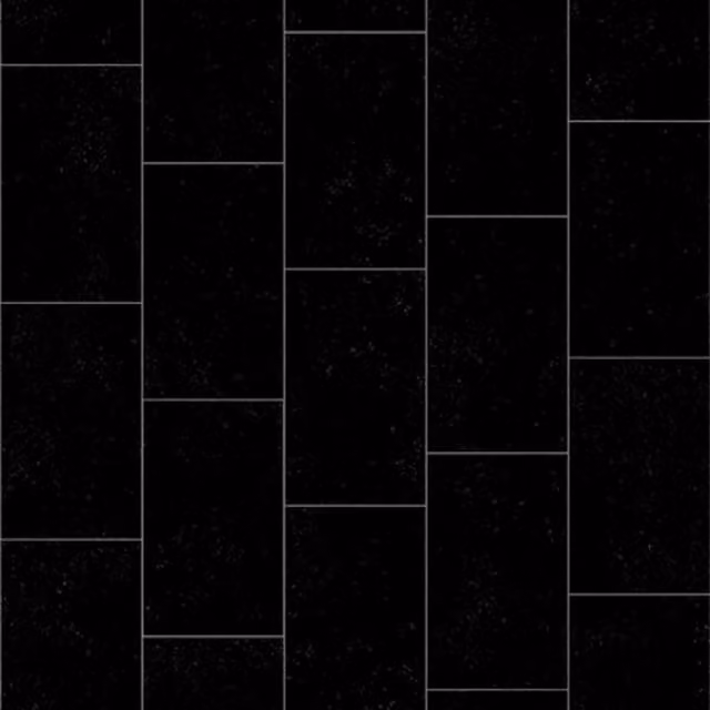 Komscape Tile Look Vinyl Flooring Sheet, Black and Red, 400 x 400 cm