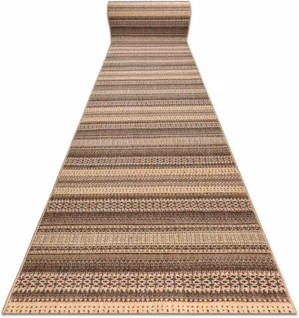 RugsX Djobie Wool Runner in Beige, W: 80 cm, L: 310 cm