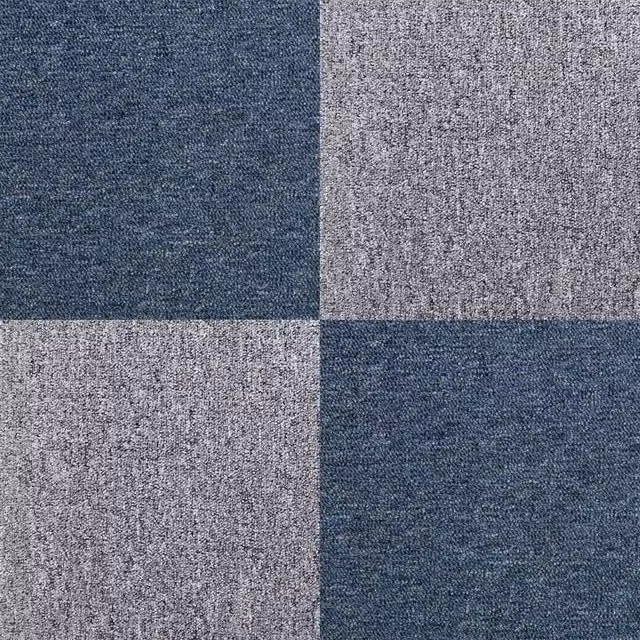 Monstershop Glue Down Carpet Tiles in Blue and Grey, 10m2