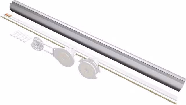 Blinds Outlet Make Your Own No Drill Roller Blind Kit in Silver, Width: 150 cm
