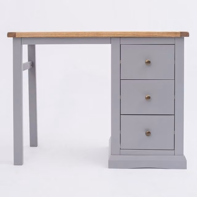 Cabinet Bits Rocca 3 Drawer Dressing Table in Grey