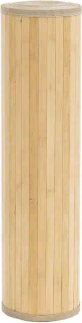 Berkfield Home Rectangular Bamboo Rug in Beige, W: 70 cm, L: 300 cm