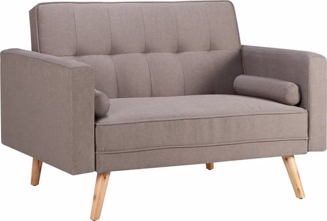 Birlea Ethan Medium Grey Fabric Upholstered Sofa Bed with Sleeping Function
