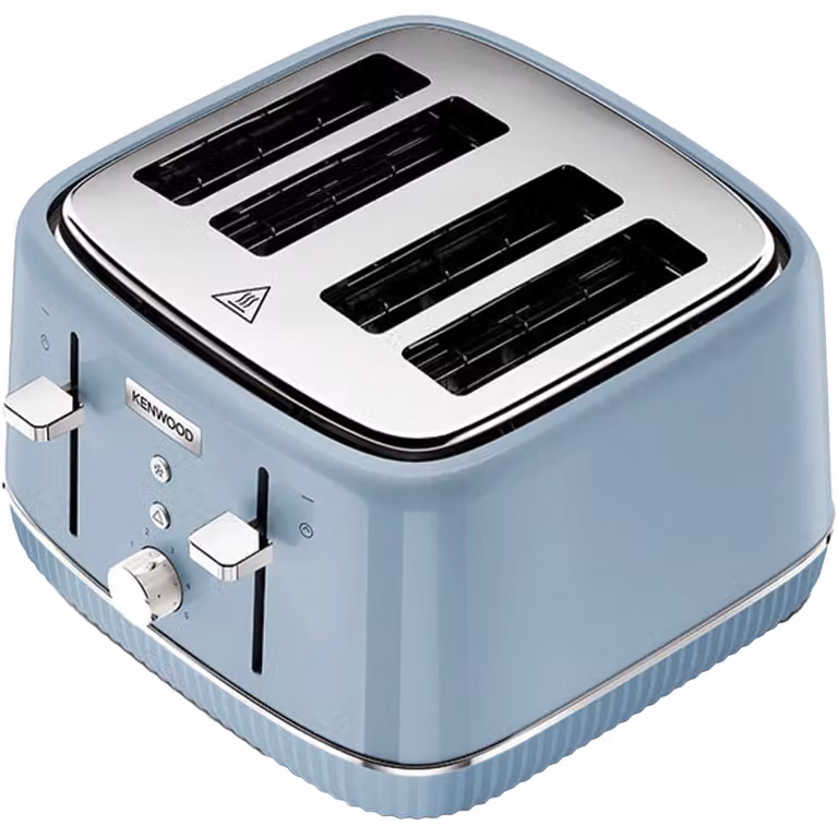 Kenwood Elegancy 4 Slice Toaster in Grey and Blue with Cable Storage