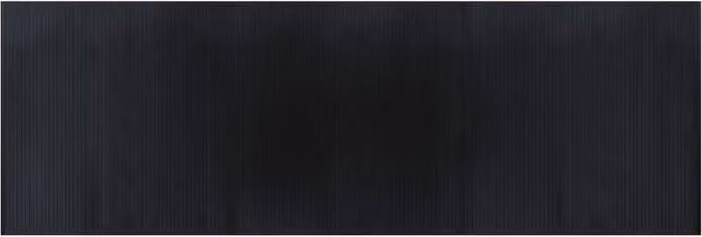Berkfield Home Rectangular Bamboo Rug in Black, W: 100 cm, L: 300 cm