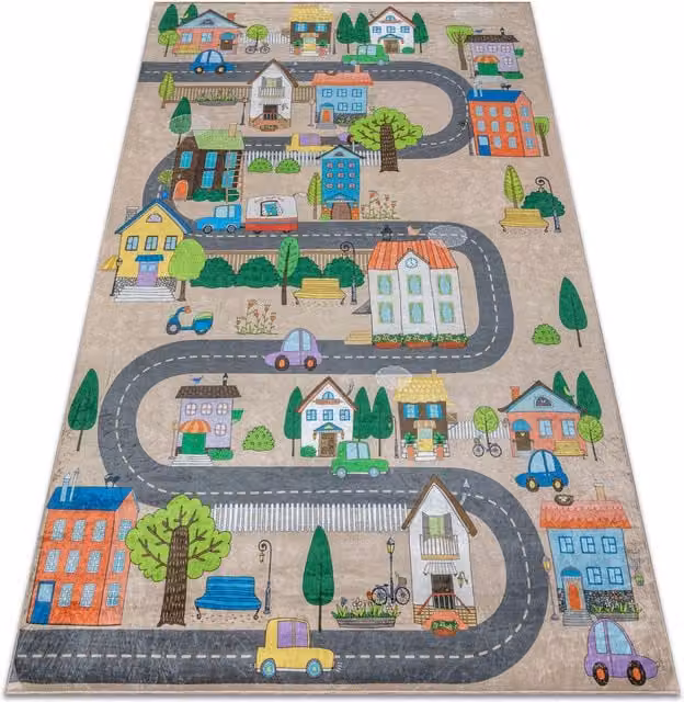RugsX Bambino Kids Motif Rug in Beige, W/D: 120 x 170 cm