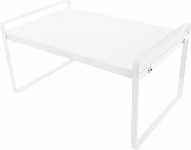 Kelvenix Expandable Metal Kitchen Shelf Organiser in White