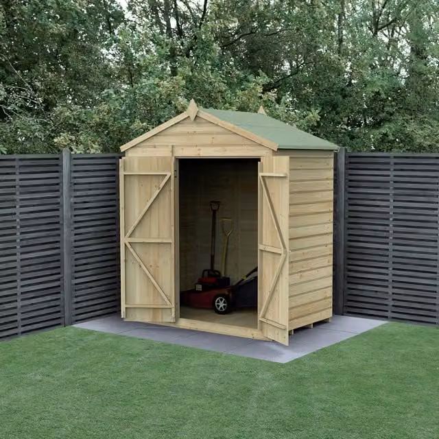 Beckwood Forest Gardens Apex Gable Shed with Base