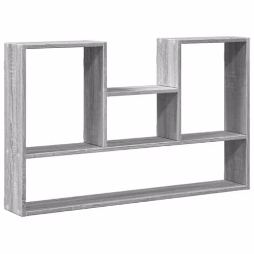 vidaXL Wall Shelf in Grey Sonoma, W/D/H: 99 x 15 x 60 cm