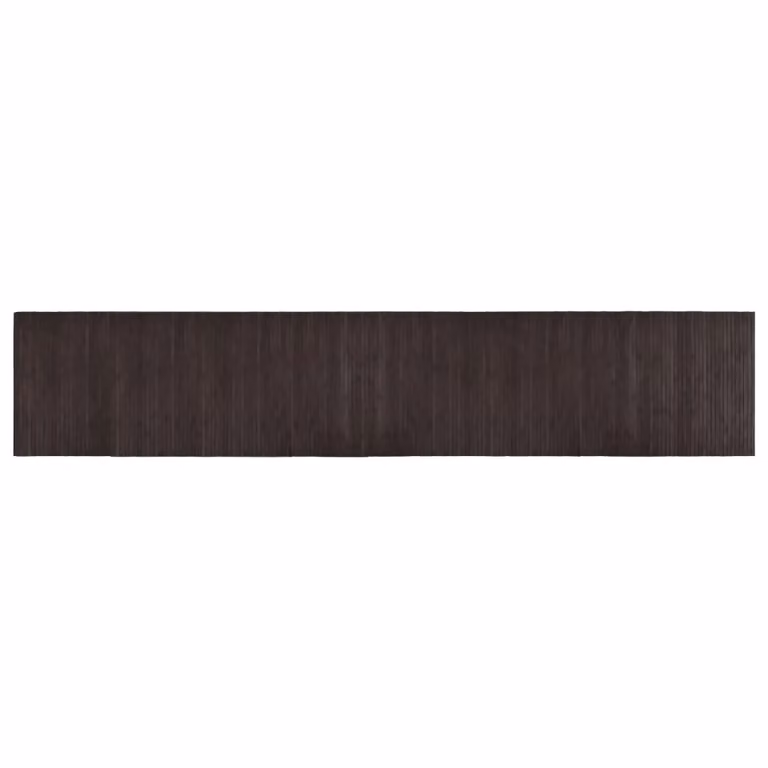 Berkfield Home Rectangular Bamboo Rug in Brown, W: 60 cm, L: 300 cm