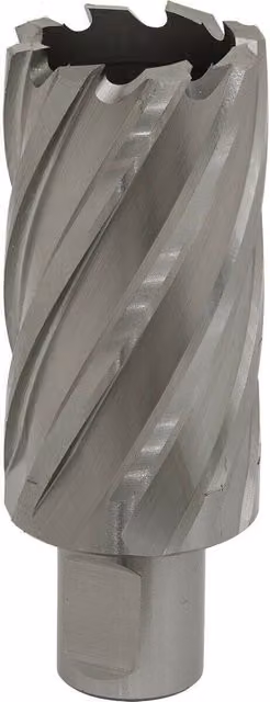 Loops M2 Steel Annular Metal Core Drill Rotabor Cutter with 19mm Shank, Silver and Multicolour, Depth: 50 mm, Diameter: 33 mm