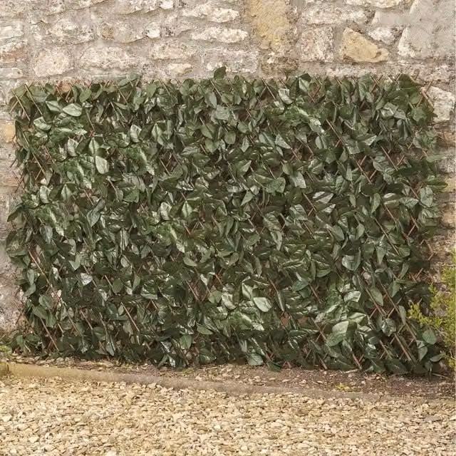 Garden Gear Artificial Ivy Hedge Trellis Expandable Privacy Screening Panel, Green